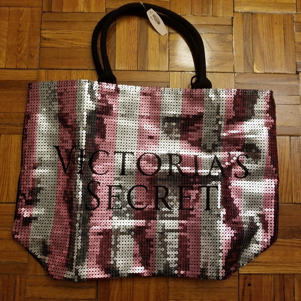 NWT Victoria Secret Sequined Tote Bag!